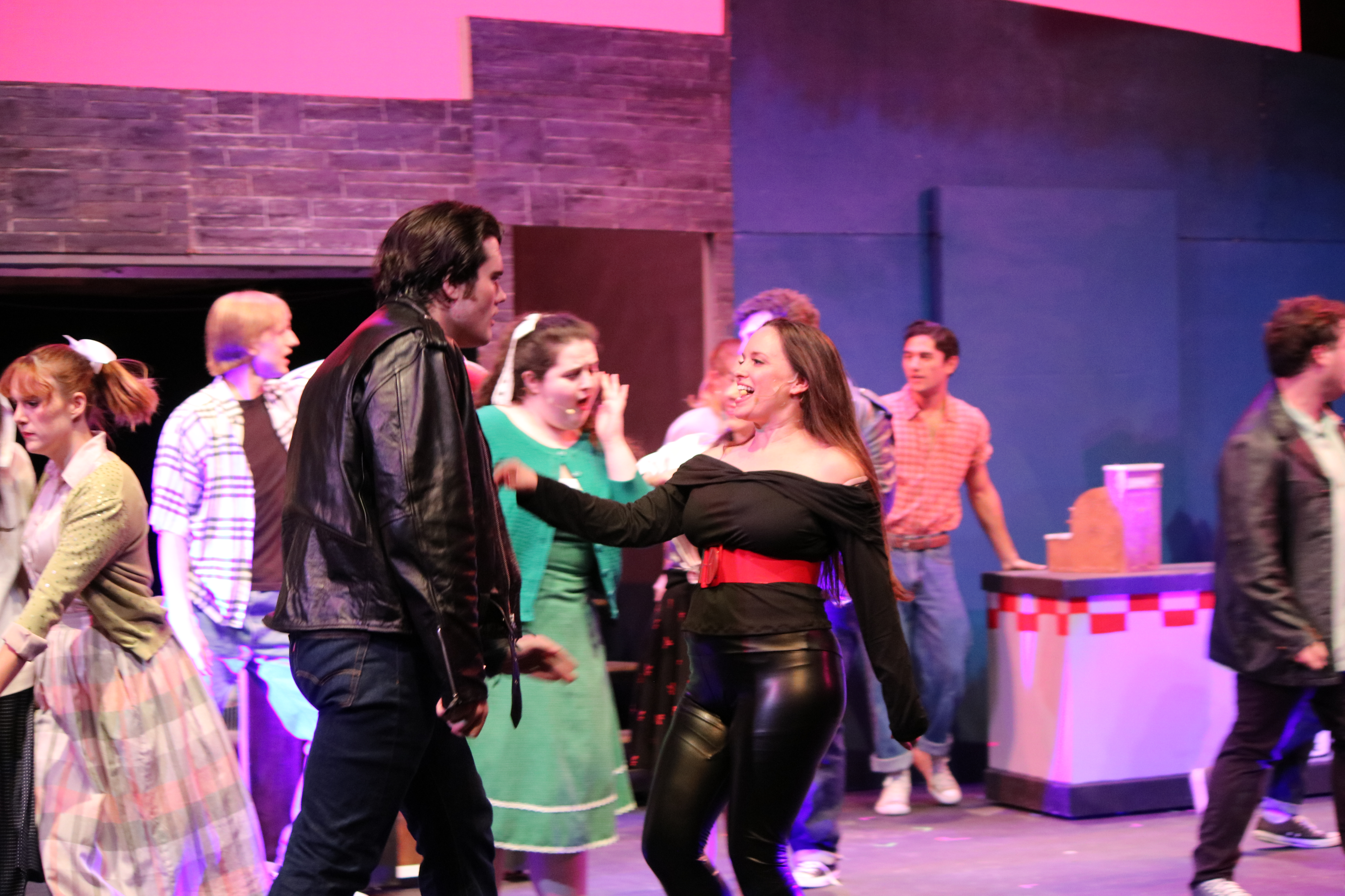 Tommy Glodo, Jennifer Kersey, the cast of Grease