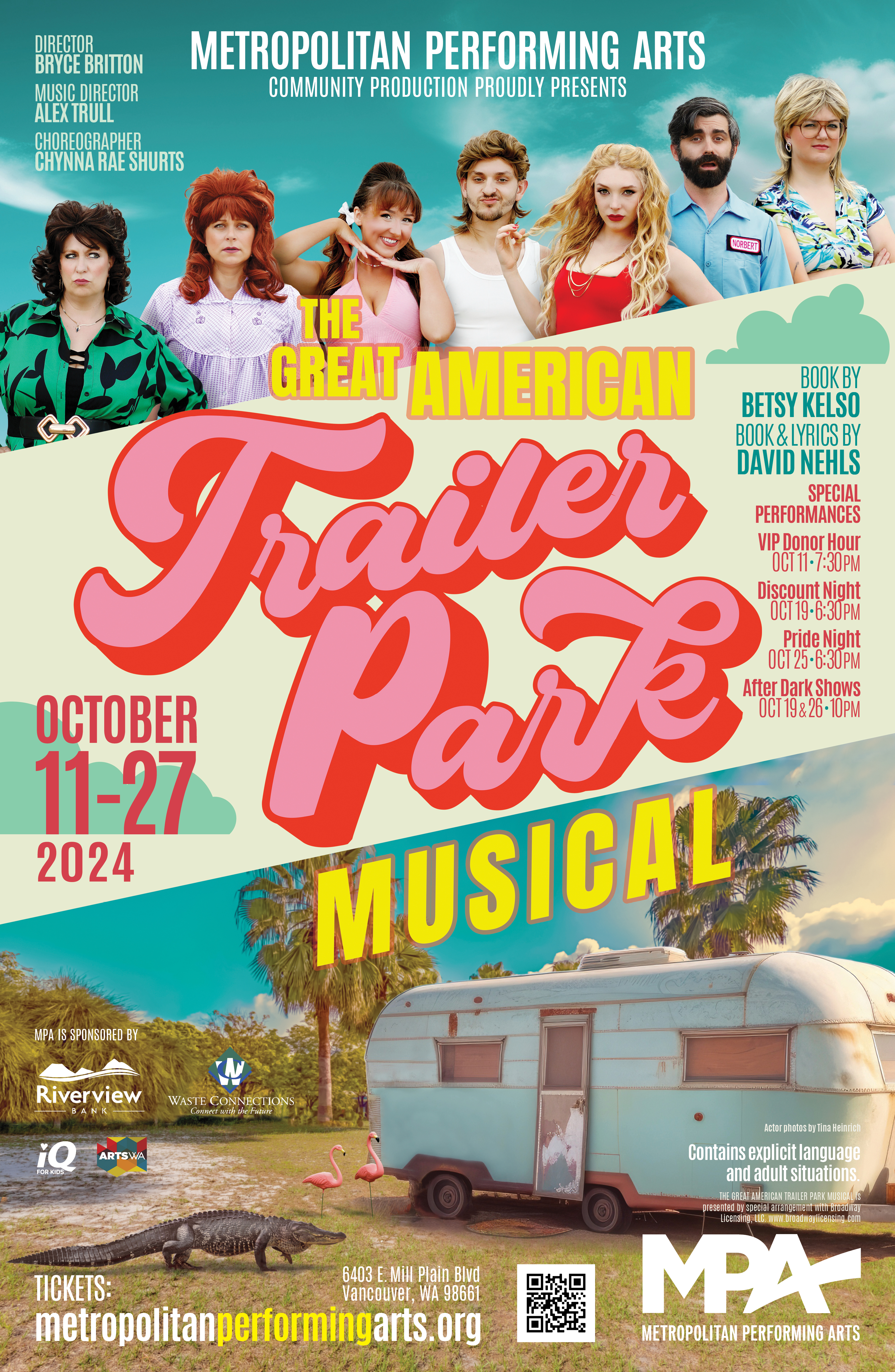 MPA Theatre Company Presents The Great American Trailer Park Musical OCT 11-27, 2024 Vancouver WA