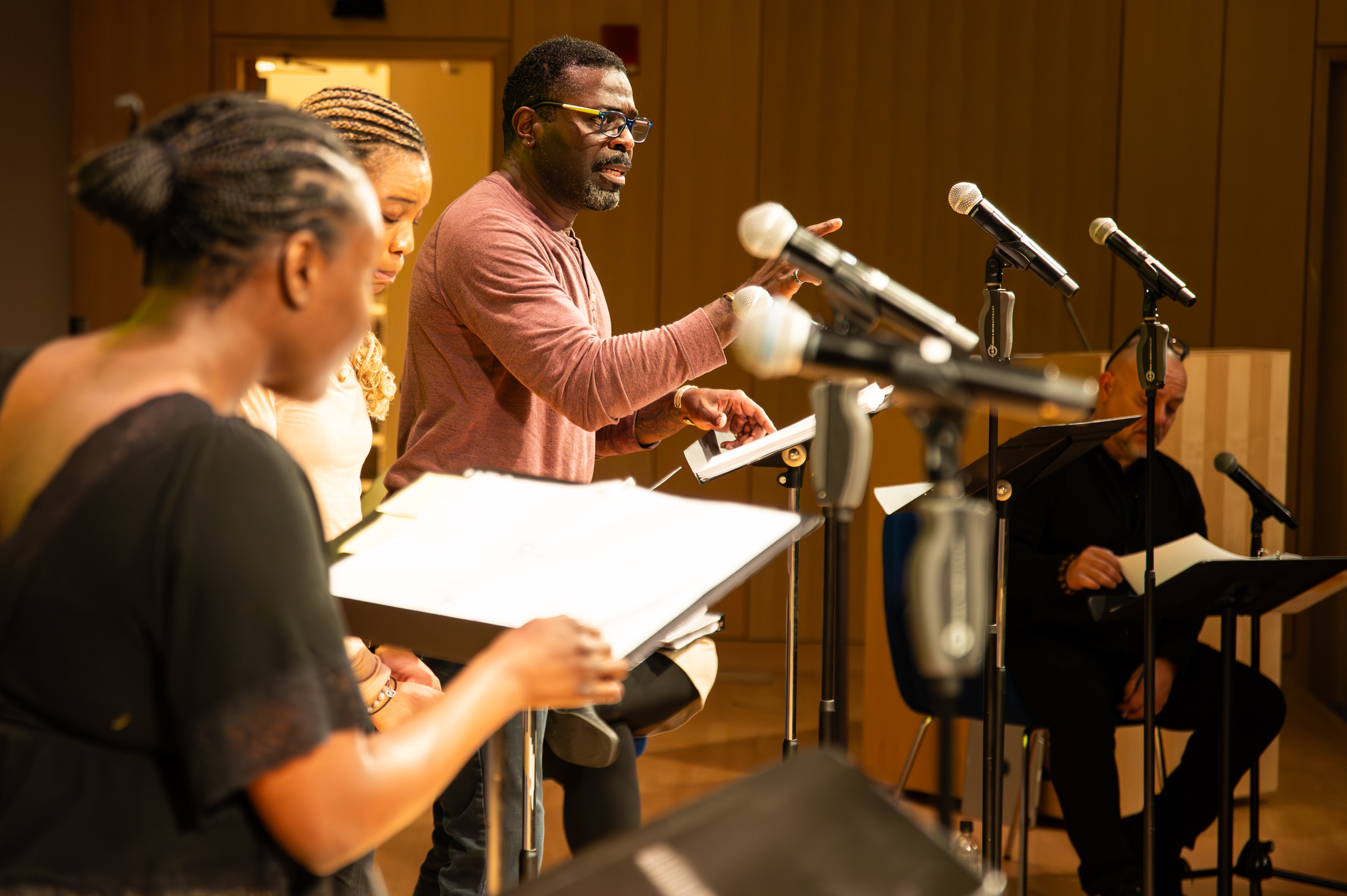 Chik  Johnson in runboyrun by Mfoniso Udofia at Rabb Hall, Boston Public Library. Produced in partnership with The Huntington, Boston Public Library, GBH, Next Chapter Podcasts. Directed by Christophe