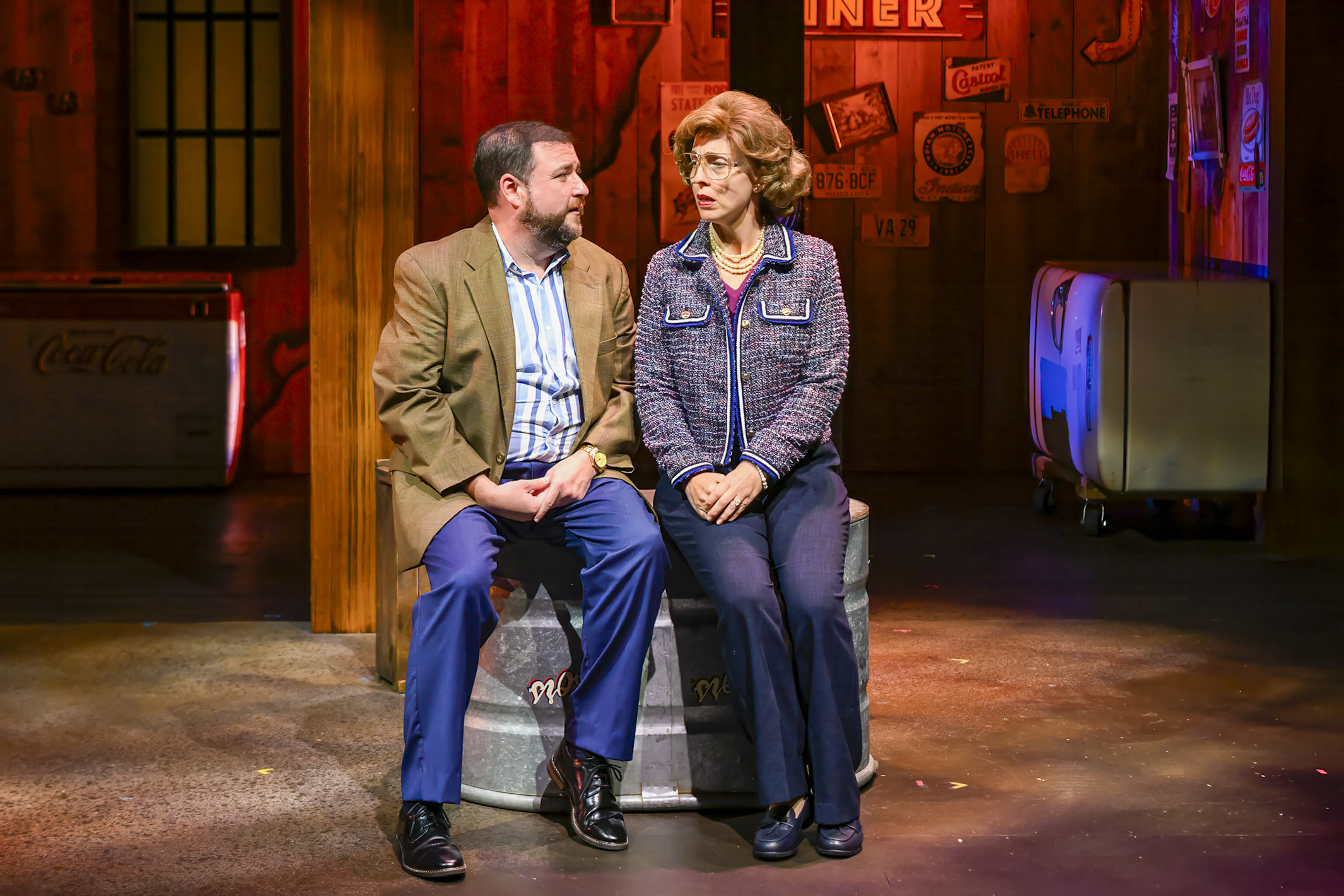 Todd Buonopane and Emmanuelle Zeesman in Southern Harmony at Wellfleet Harbor Actors Theater (production photos: Michael and Suz Karchmer, and Mke Kerouac) Todd Buonopane and Emmanuelle Zeesman in Southern Harmony at Wellfleet Harbor Actors Theater (production photos: Michael and Suz Karchmer, and Mke Kerouac)