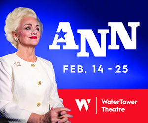 Morgana Shaw stars as Governor Ann Richards in ANN by Holland Taylor at WaterTower Theatre Photo by Paris Marie Productions