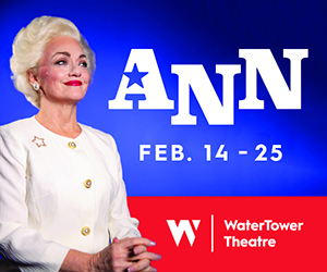 Morgana Shaw stars as Governor Ann Richards in ANN by Holland Taylor at WaterTower Theatre  Photo by Paris Marie Productions