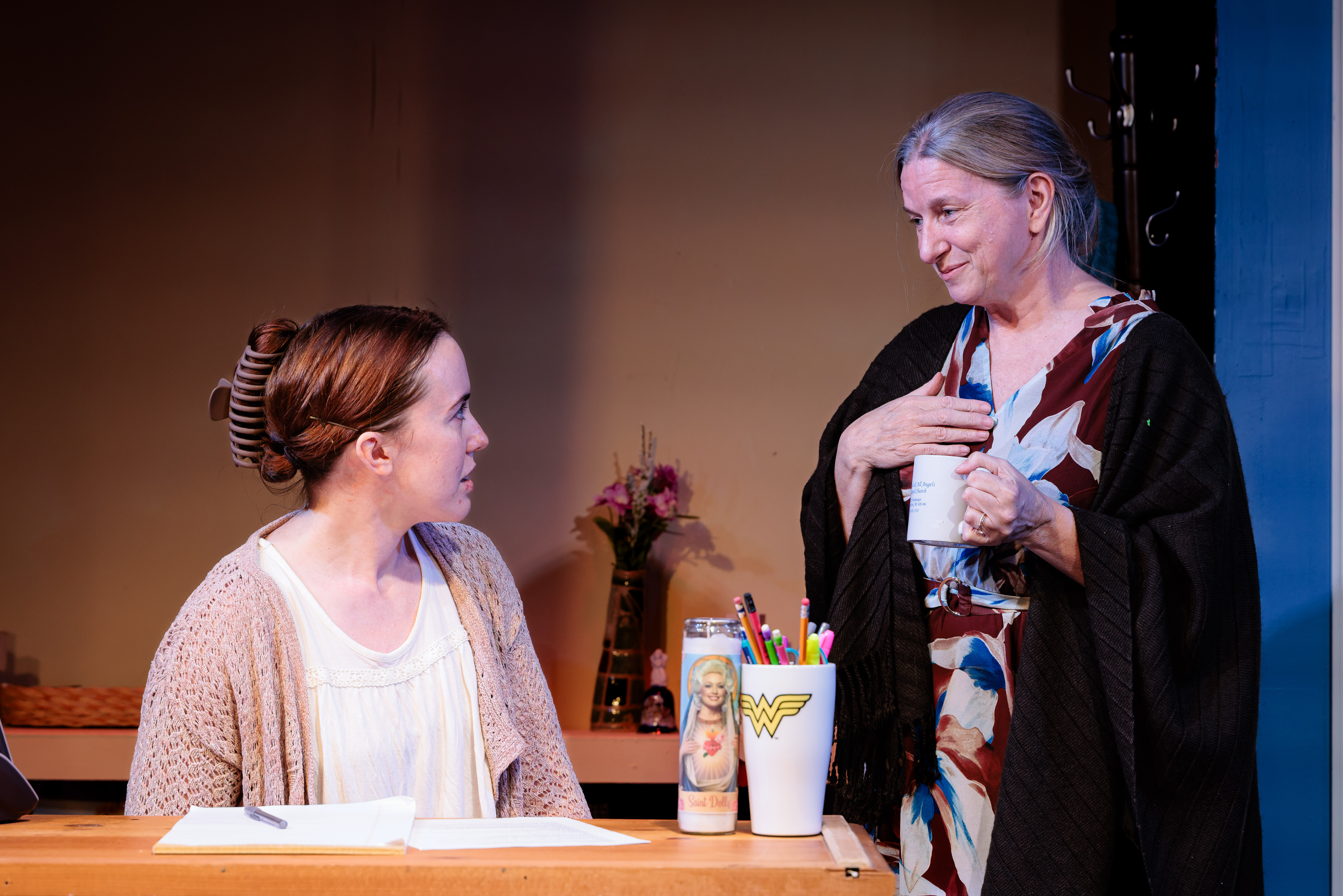  Maggie Alger and Amy Morrisey in The JonBen  t Game at Theatre NOVA