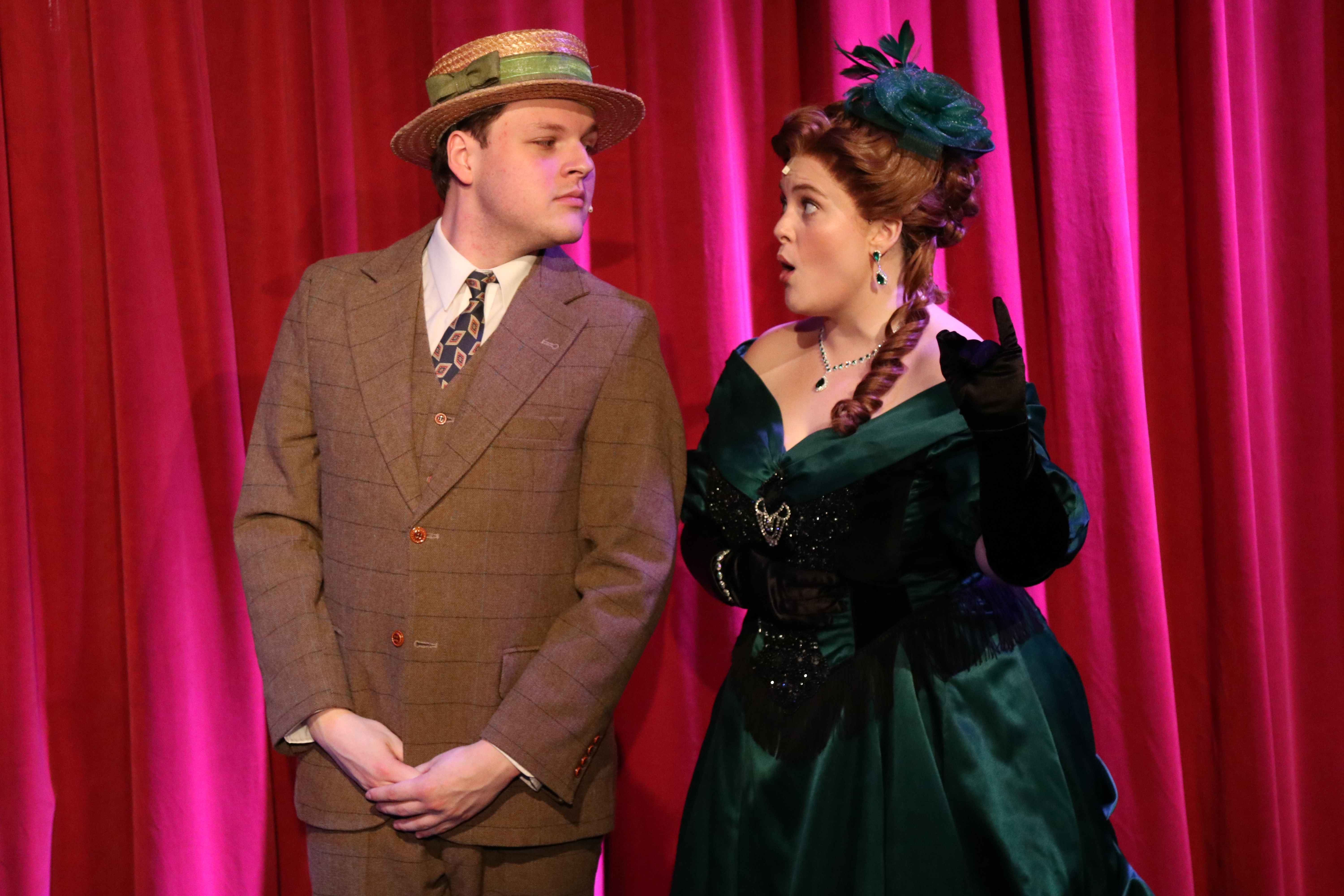 Brandon Mora as Cornelius Hackl and Donovan Marie Lawson as Irene Molloy