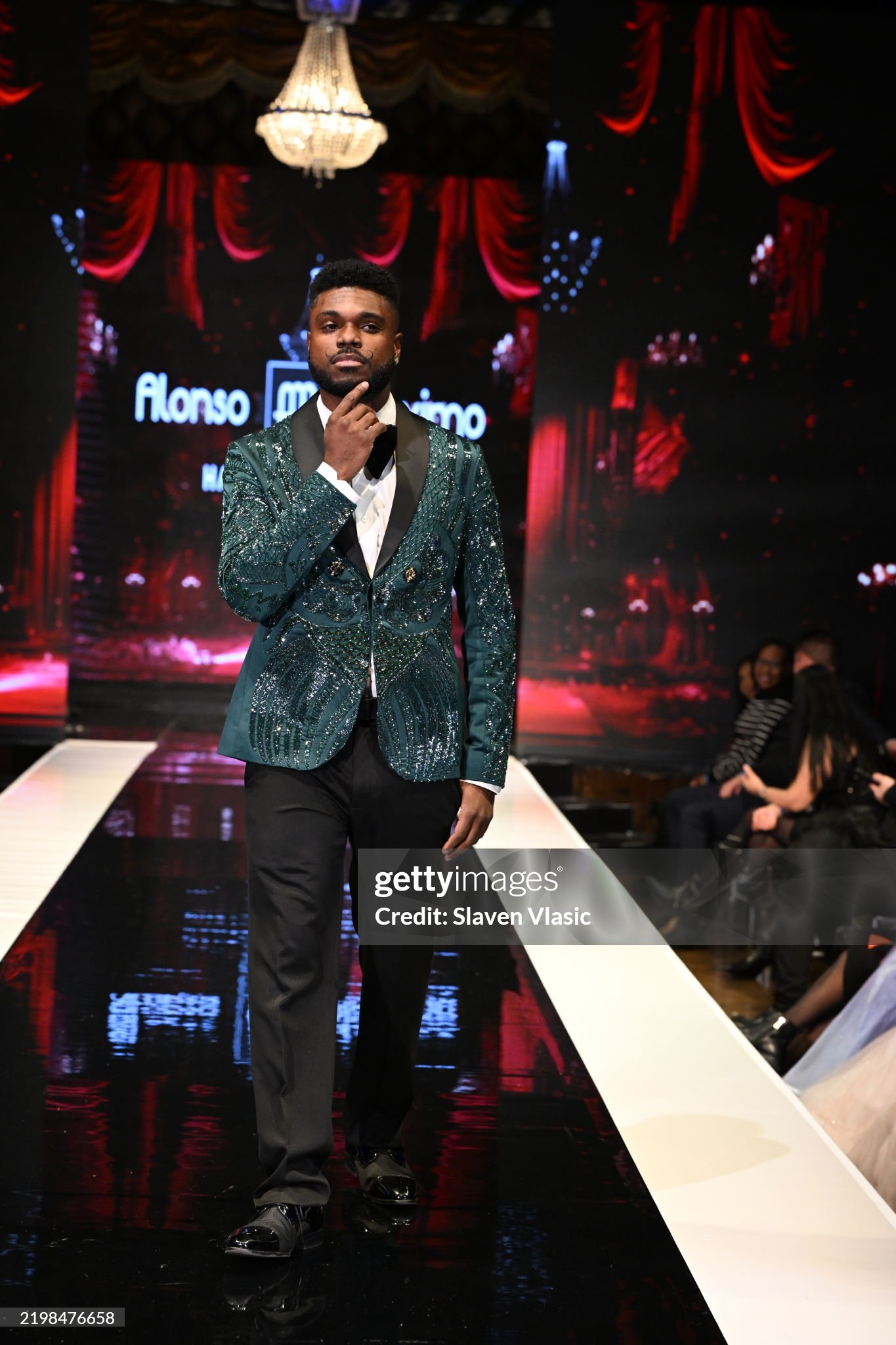 HiTechMODA Productions NYFW Season 13 - Alonso Maximo NEW YORK, NEW YORK - FEBRUARY 08: A model (Dr. Edward W. Hardy) walks the runway wearing Alonso Maximo during hiTechMODA Productions NYFW Season HiTechMODA Productions NYFW Season 13 - Alonso Maximo NEW YORK, NEW YORK - FEBRUARY 08: A model (Dr. Edward W. Hardy) walks the runway wearing Alonso Maximo during hiTechMODA Productions NYFW Season