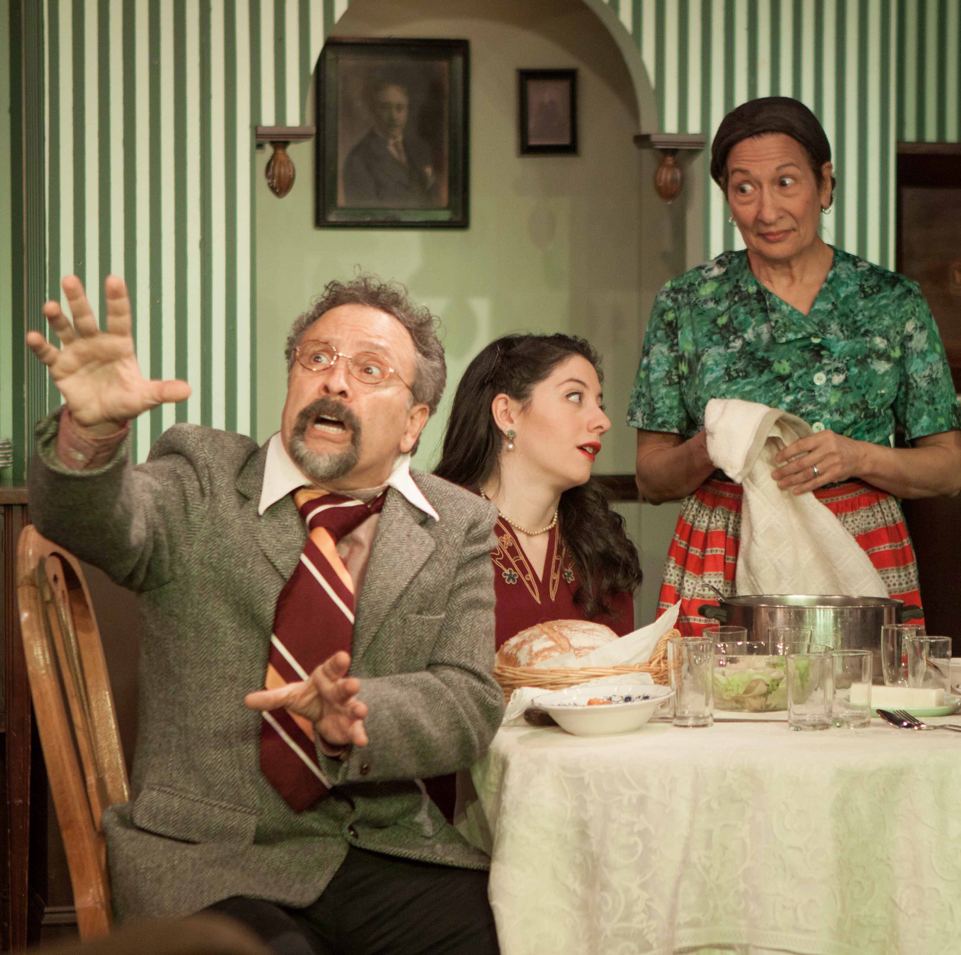 The Morello family at dinner. Alex Scatamacchia, Janice Pasqua and Lou Ursone