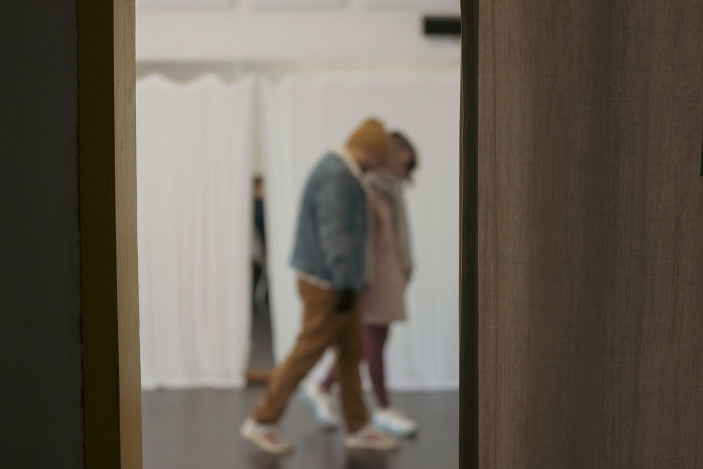 Rehearsal Picture taken by Linda Koprowski. Jil Clesse (CATHY) & Michael Souschek (JAMIE)