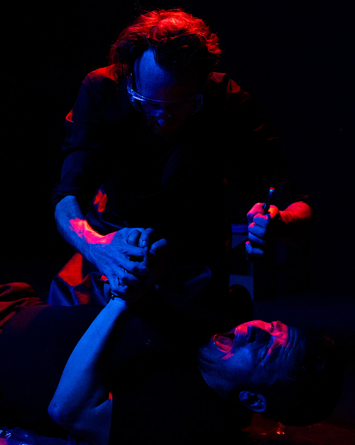 Jonny Taylor & Cody Dupree in the horror/thriller Blood Moon. Photo by Travis Land 4