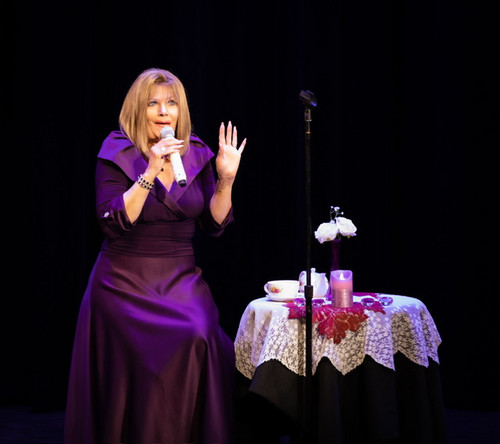 Rebecca Clark Performing her one woman live tribute show to Barbra Streisand at the Tumecula Theatre 5/11/23 3