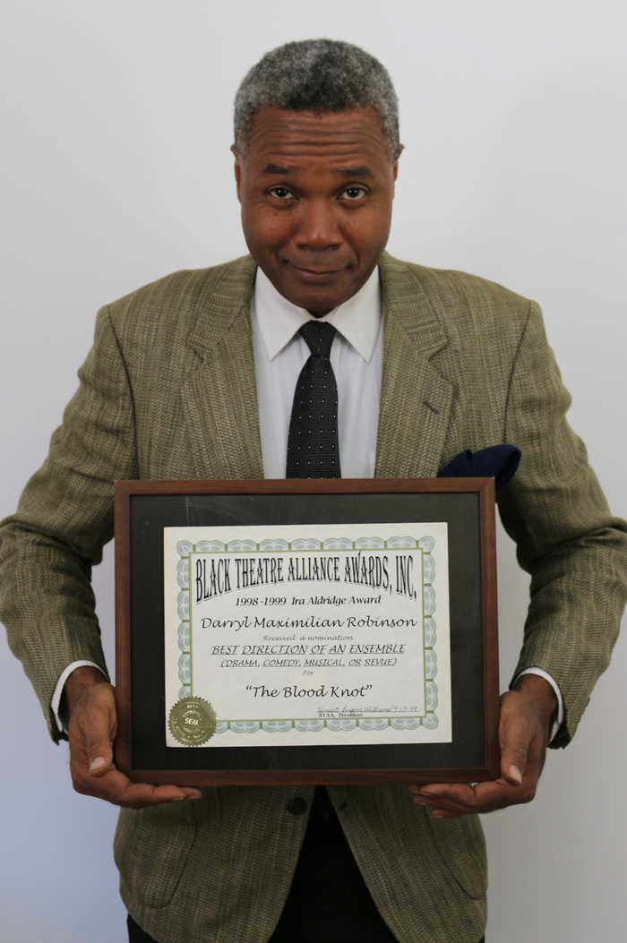 Award-winning Role: Darryl Maximilian Robinson won a 1997 Joseph Jefferson Citation Award for Outstanding Actor In A Play for playing Sam Semela in Fugard: Master Harold And The Boys. 331