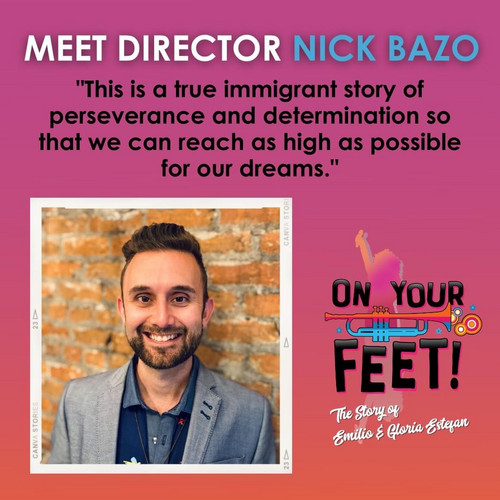 Rehearsals for ON YOUR FEET! begin in just two weeks, and we are thrilled to introduce our Director of this exciting production! You may recognize Nick Bazo as the Garden's Director of Education, and now we can't wait for you to see his work on stage! We asked Nick what directing this production means to him:
