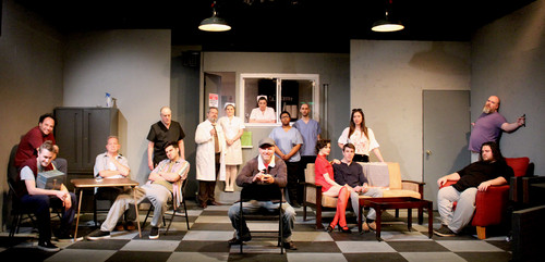 Full cast of Vagabond Players' ONE FLEW OVER THE CUCKOO'S NEST (2023) - photo by Audra M. Mullen 1
