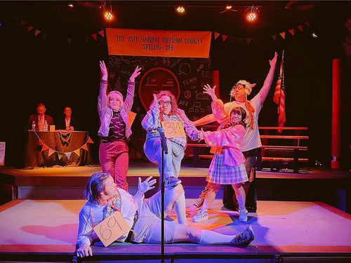 The cast of Wildsong's production of The 25th Annual Putnam County Spelling Bee (photo by Brooke Aliceon) 1