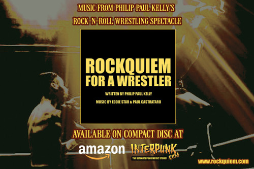Ton-Up, Inc. is proud to announce the release of a live cast recording from the Rock-n-Roll Wrestling Spectacle, “Rockquiem For A Wrestler.” *The CD of a Live Cast Recording containing eight songs from the show, recorded at New York’s Triad Theater on June 27, 2020, was released on January 7, 2022. 2