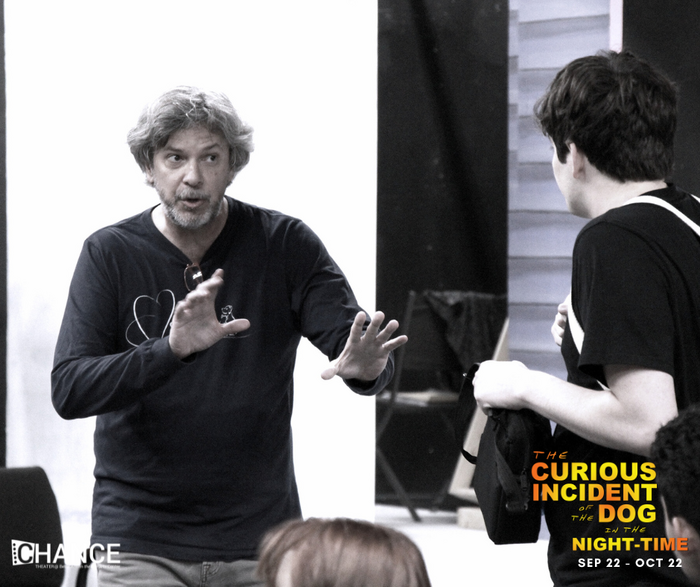 Behind the scenes at the Designer Run for The Curious Incident of the Dog in the Night-Time at Chance Theater. 5