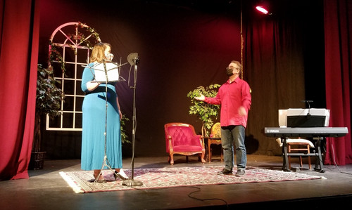Singer Katie Isaac and director Chris L’Hommedieu discuss the recording of her solo, part of the upcoming CLT streaming production of “Love Songs & Love Letters.” 1
