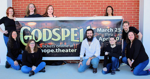 The cast of Hope Theater's production of Godspell! 1