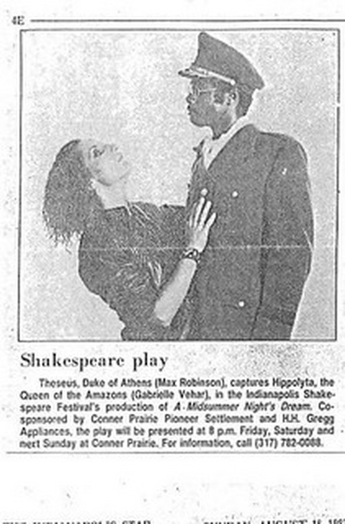 PART ONE OF DARRYL MAXIMILIAN ROBINSON'S SUMMER STOCK ACTING AWARD!: Chicago-born and stage-trained actor and play play director is featured in an interview on the occasion of receiving the 1981 Fort Wayne News-Sentinel Reviewer's Recognition Award for his performances in professional summer stock at The Enchanted Hills Playhouse of Syracuse, Indiana. 24