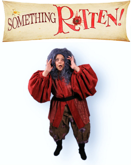 “Something Rotten!” presented by Theatre Nebula featuring (left to right) Cale Singleton (William Shakespeare) and David Pfenninger (Nick Bottom).
4