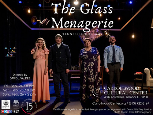 The Glass Menagerie - Amanda
Carrollwood Cultural Center, Feb. 17-26, 2023 8