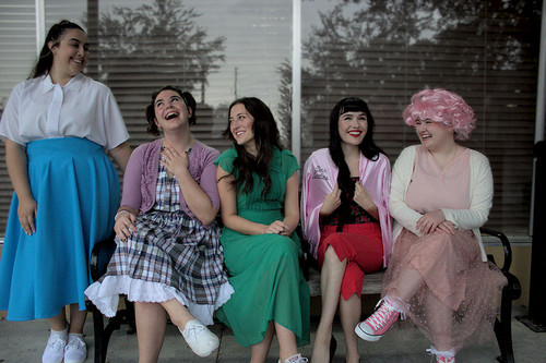 Pink Ladies of Grease the Musical, photo by Theo Champagne 1