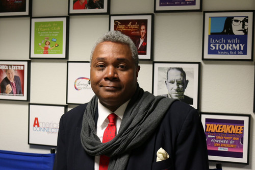 Darryl Maximilian Robinson arrives at UBNGO Studio in Burbank to make his 4th appearance with Host Ron Brewington on 'The Actor's Choice.' Photo by JL Watt. 4