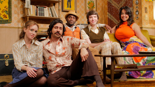 From left to right: Audra Torres as Ginny, Faheem Bacchus as Bobby, Sean Philippe as Steve, Joshua Fulmer as Jerry, and Natalie Bulajic as Catherine in SAY GOODNIGHT, GRACIE at Theater On The Edge  © Marco DiGeorge; Use provided courtesy of Theater On The Edge 1