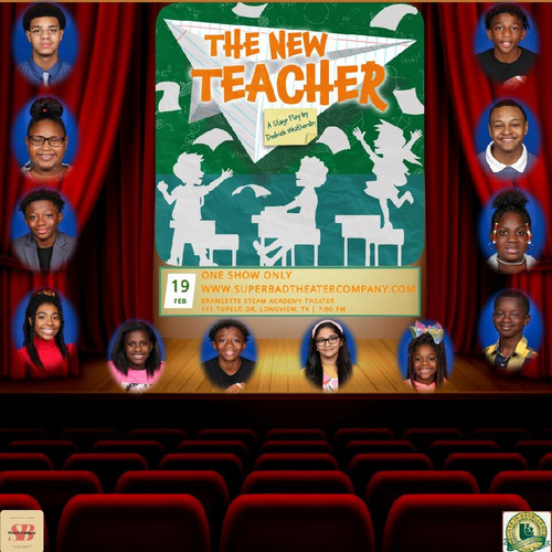 CAST flyer for the New Teacher (A Comedy Stage Play) 1