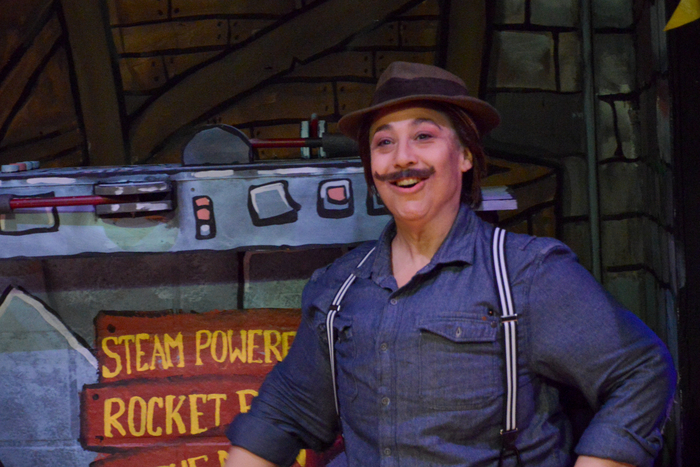 Diana Kaufmann plays Rod McGirdelbutt in The Garage Theatre''s production of The Steam-Powered Rocket Ride to The Moon, or... Ground Control to Guillo and Rod Photo Credit: Paul Knox 1