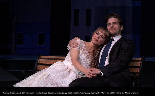 Kailey Rhodes and Jeff Rosick in Broadway Rose's streaming production of 