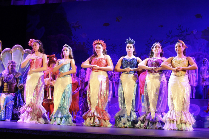 Daughters of King Triton (Hatcher Hooven) are Reagan Schmicker, Jordan Bentley, Gabriella Gray, Taylor Ann Platt, Katie Price, Abbigail Dresdner.