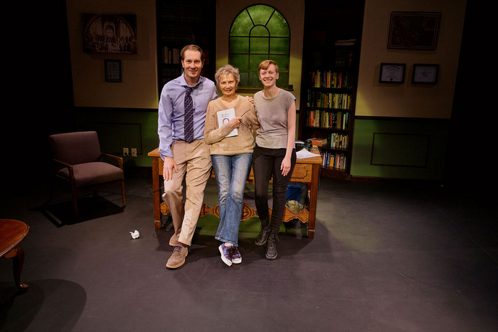 Emily Rankin and Geoffrey Pomeroy star in New Mexico Actors Lab production of David Mamet''s OLEANNA, directed by Suzanne Lederer. Photo Credit: Lynn Roylance 4