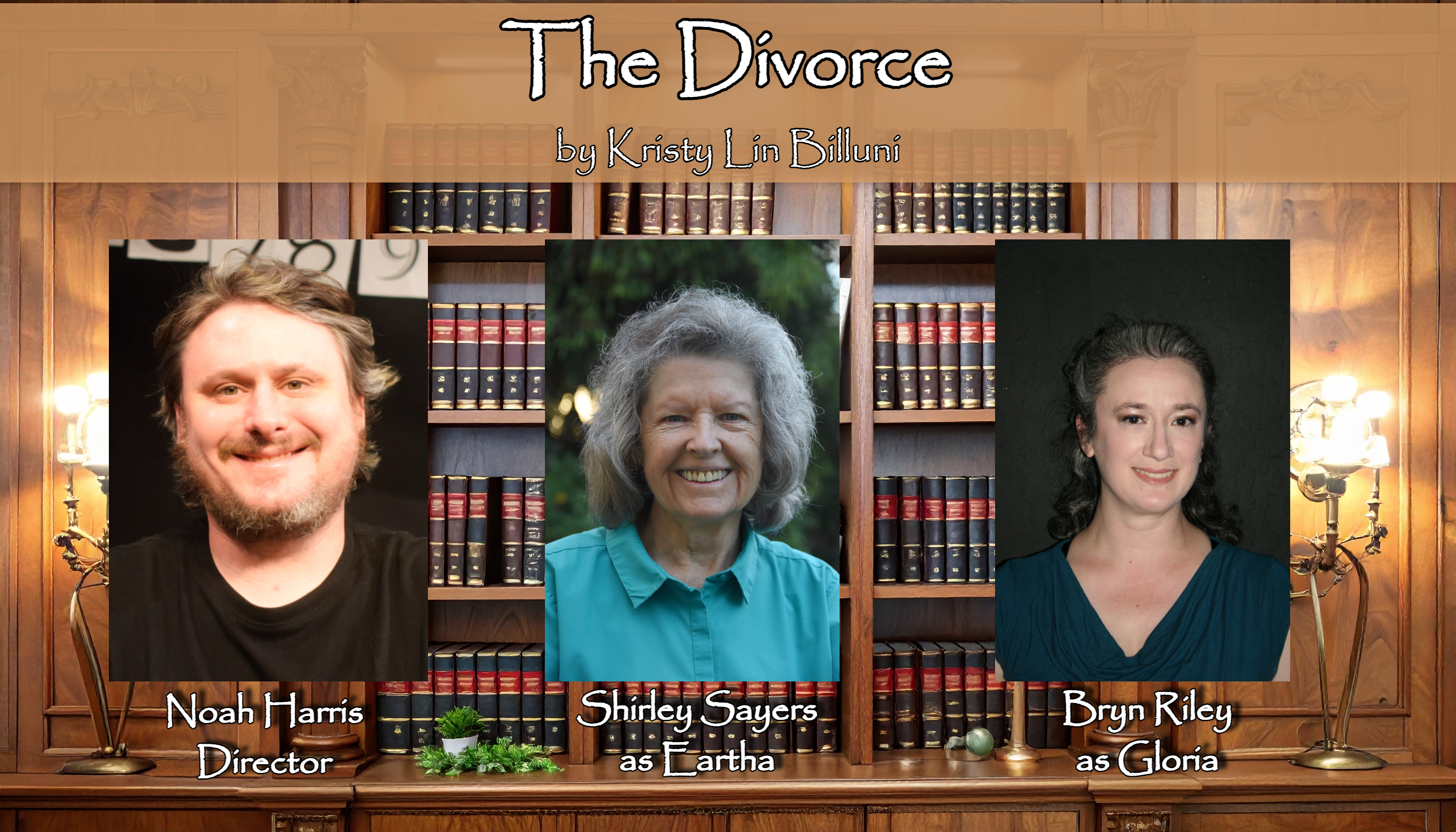 The cast and director of The Divorce