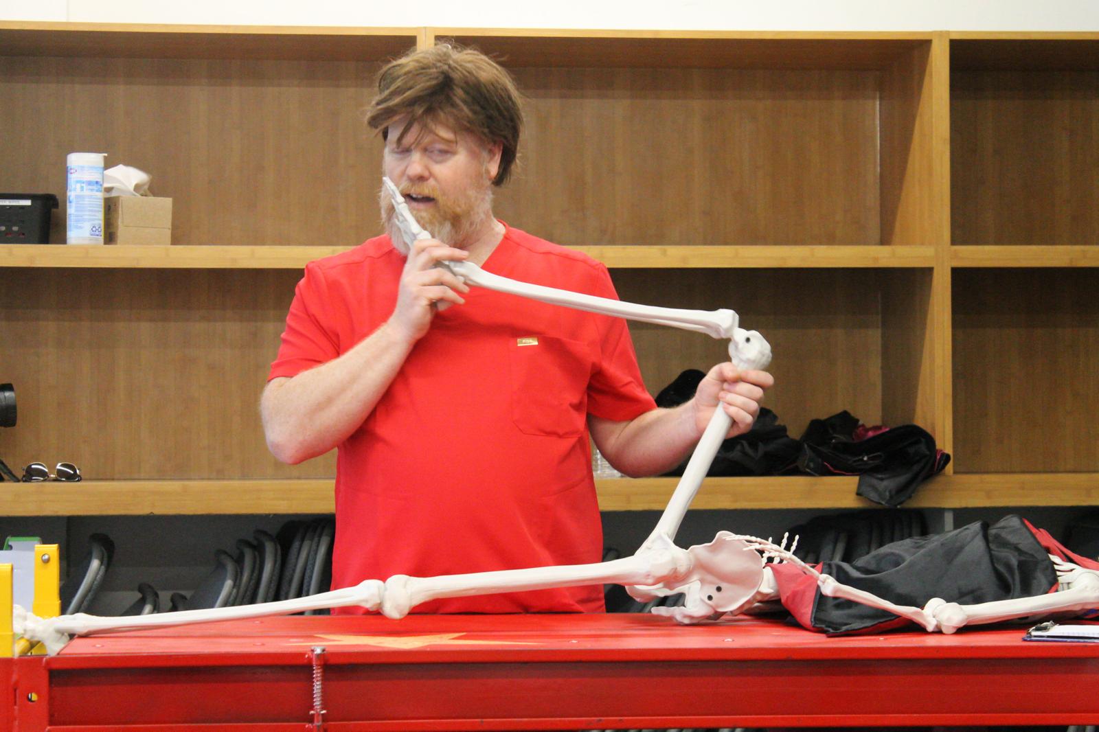 Michael Toomey in Rehearsal for No Body Cares