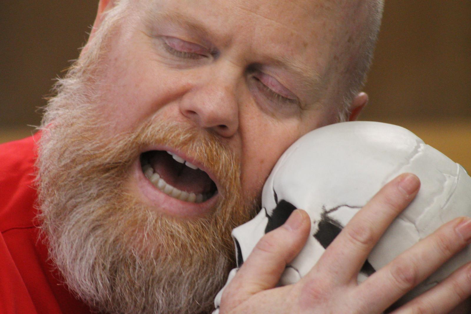 Michael Toomey in Rehearsal for No Body Cares