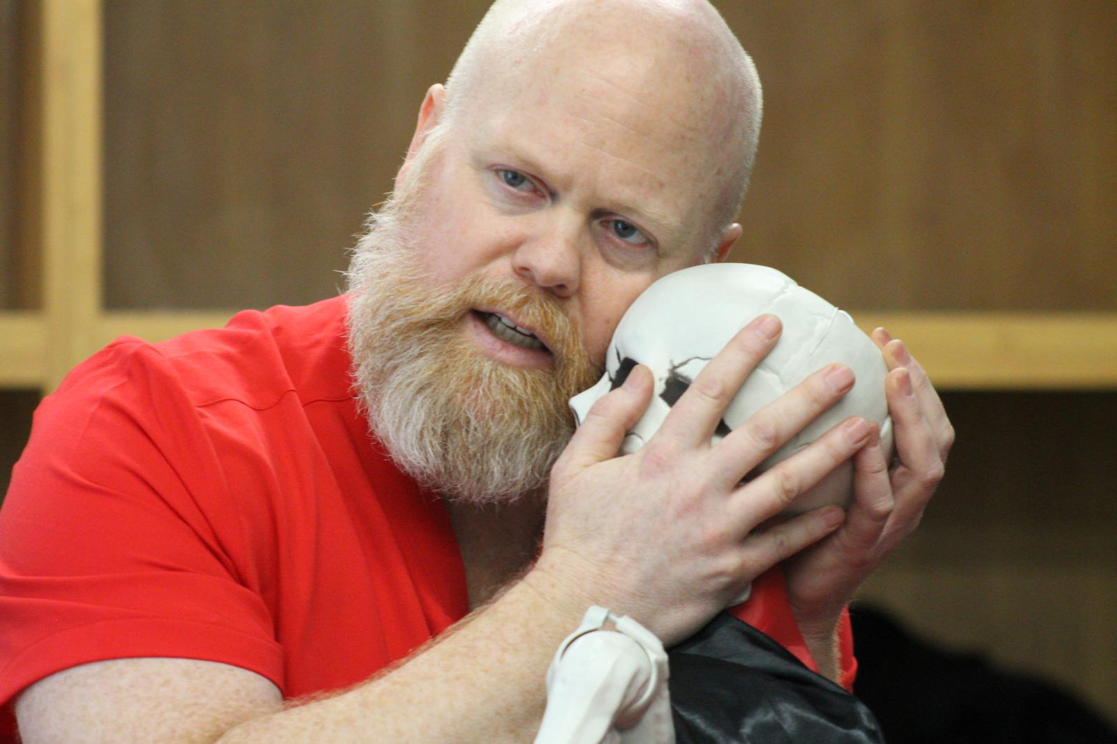 Michael Toomey in Rehearsal for No Body Cares