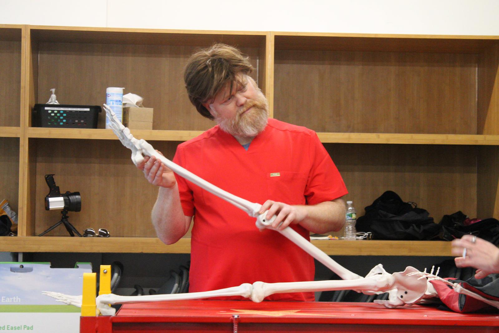 Michael Toomey in Rehearsal for No Body Cares