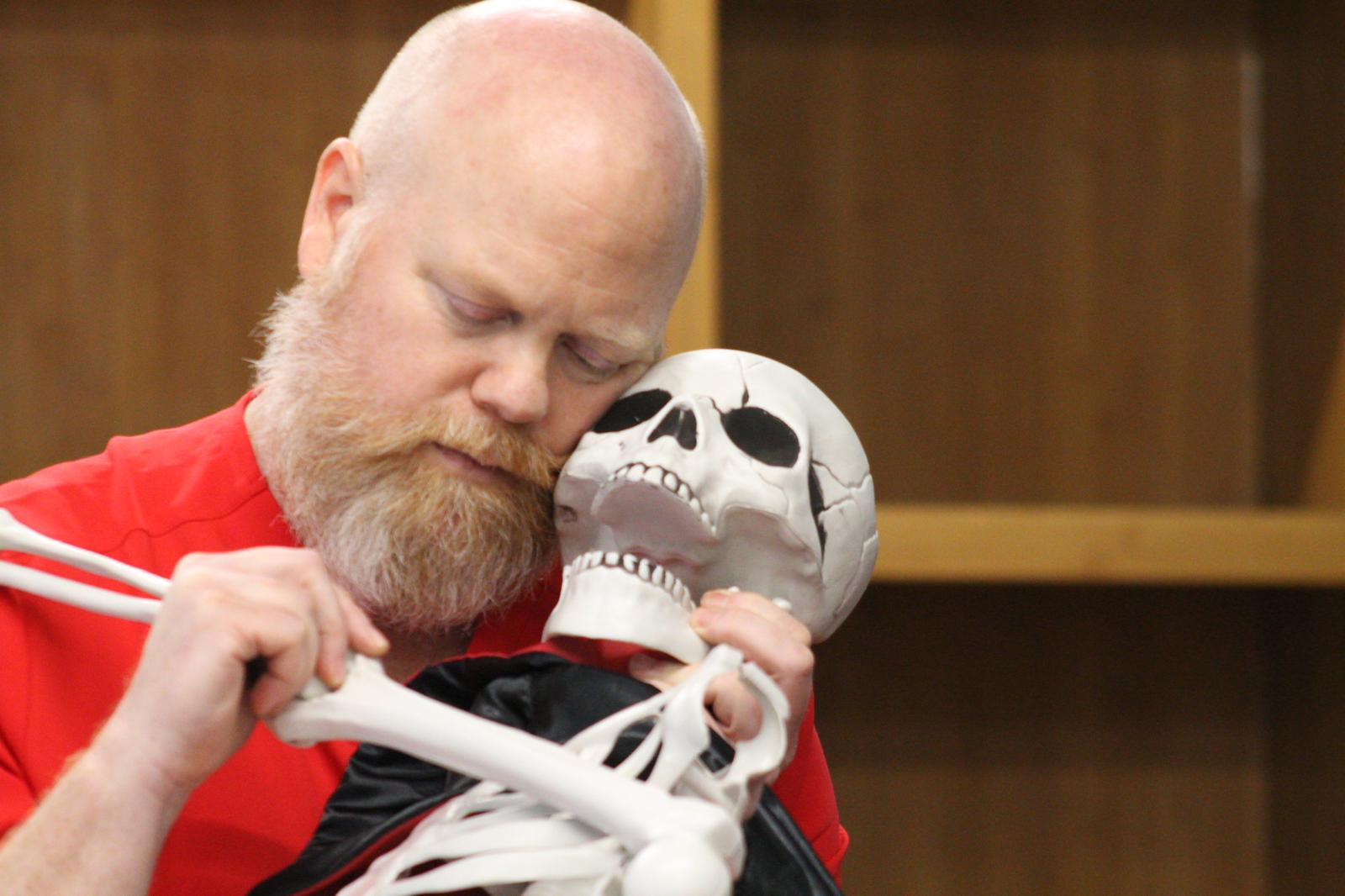 Michael Toomey in Rehearsal for No Body Cares