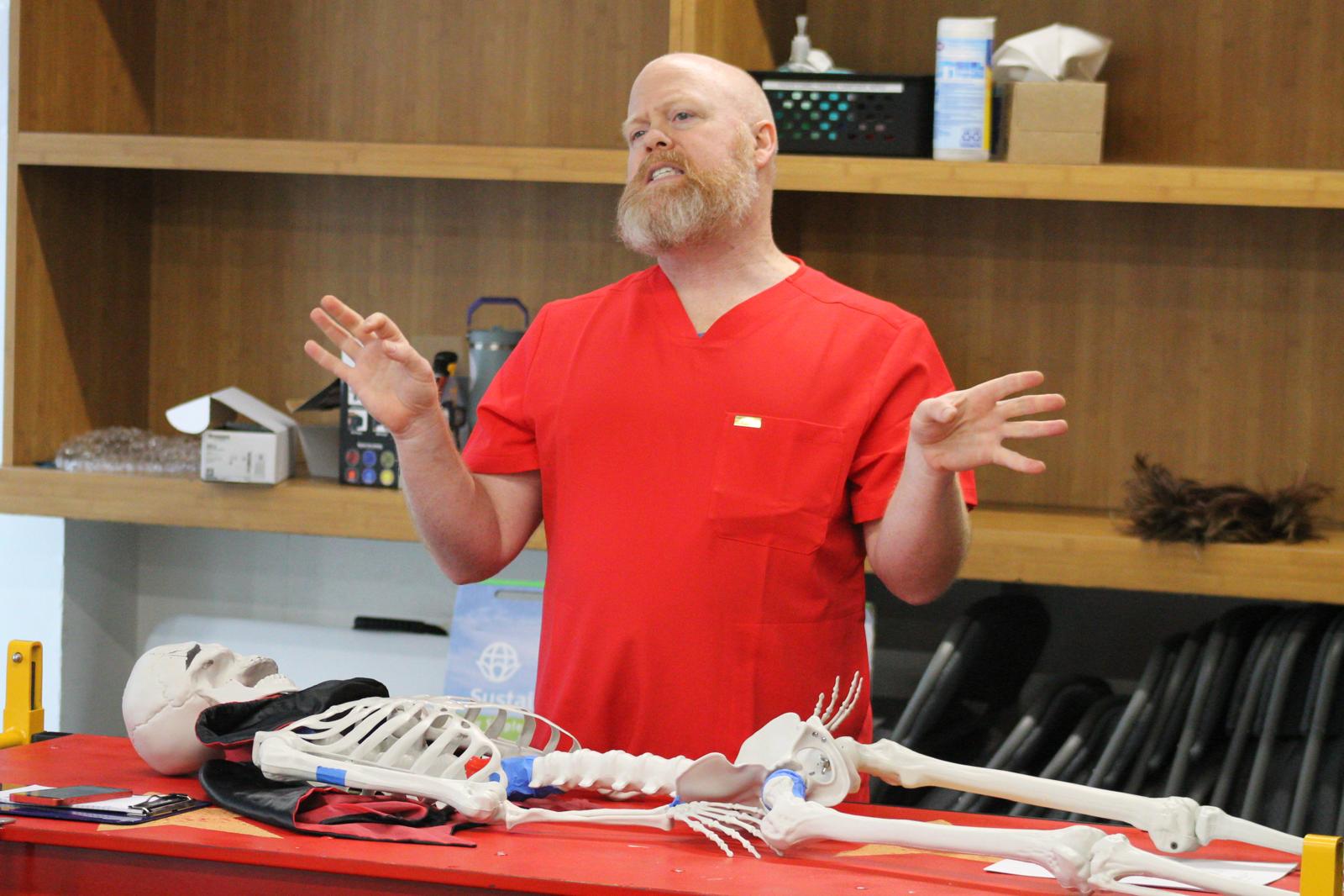 Michael Toomey in Rehearsal for No Body Cares