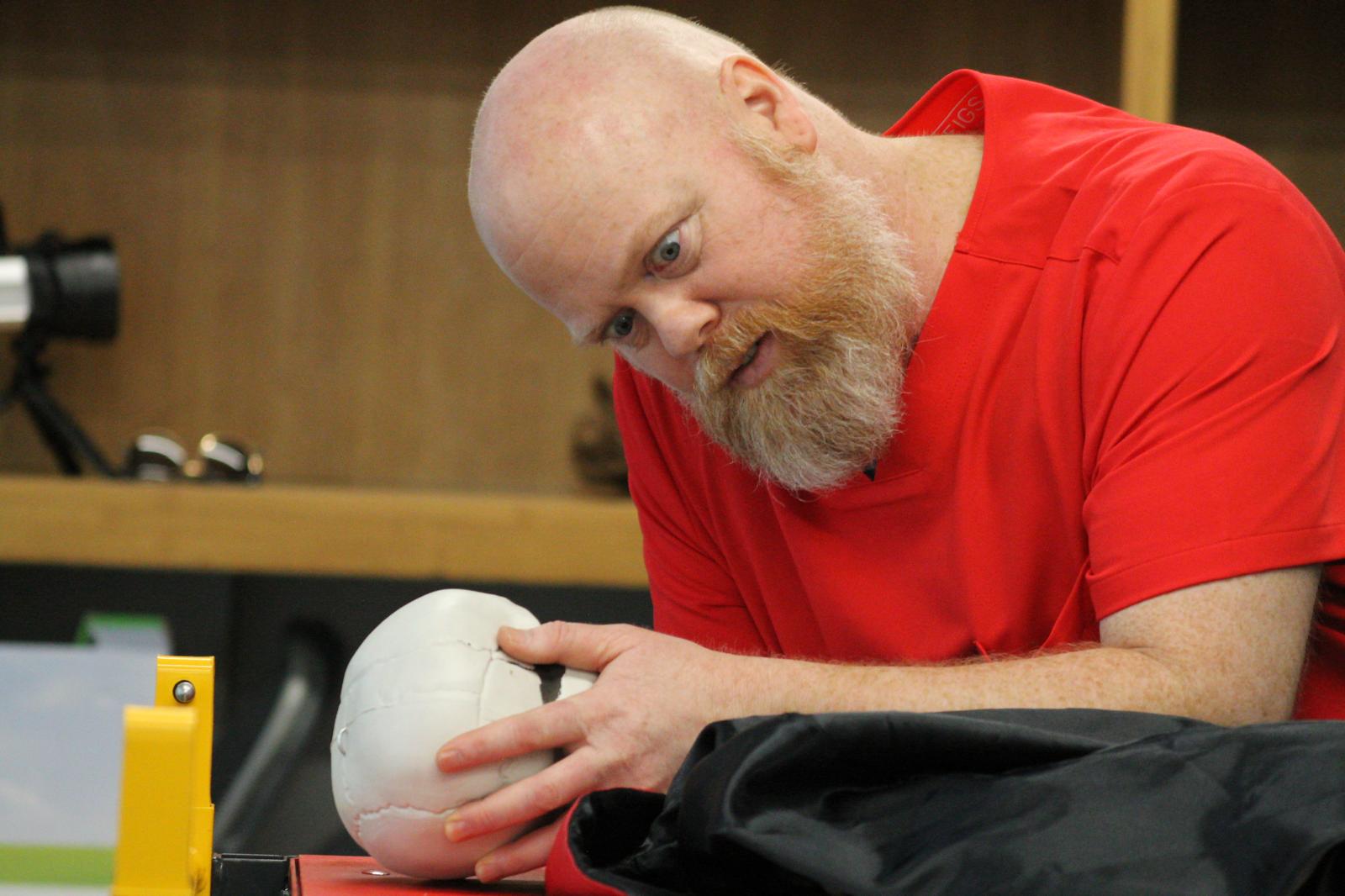Michael Toomey in Rehearsal for No Body Cares