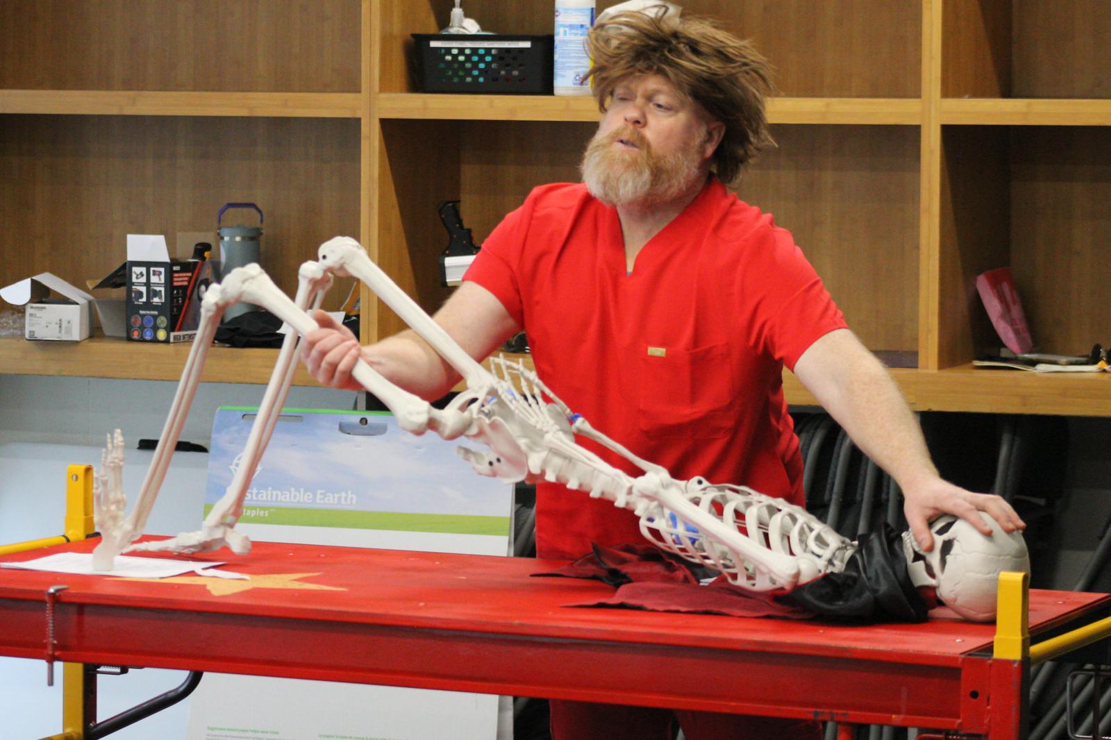 Michael Toomey in Rehearsal for No Body Cares