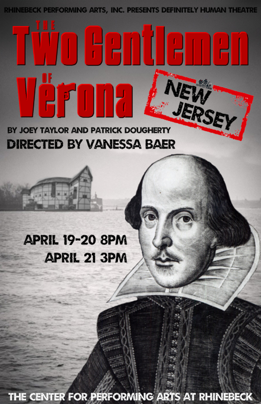 The Two Gentlemen of Verona, New Jersey show poster