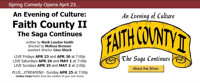 An Evening of Culture: Faith County II The Saga Continues