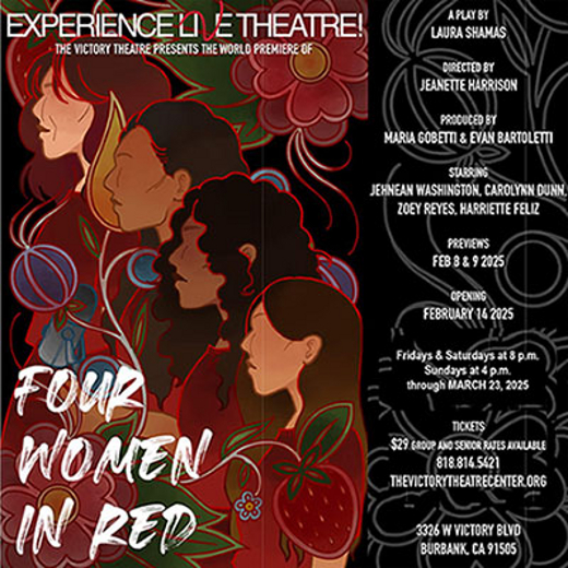 Four Women in Red in Los Angeles