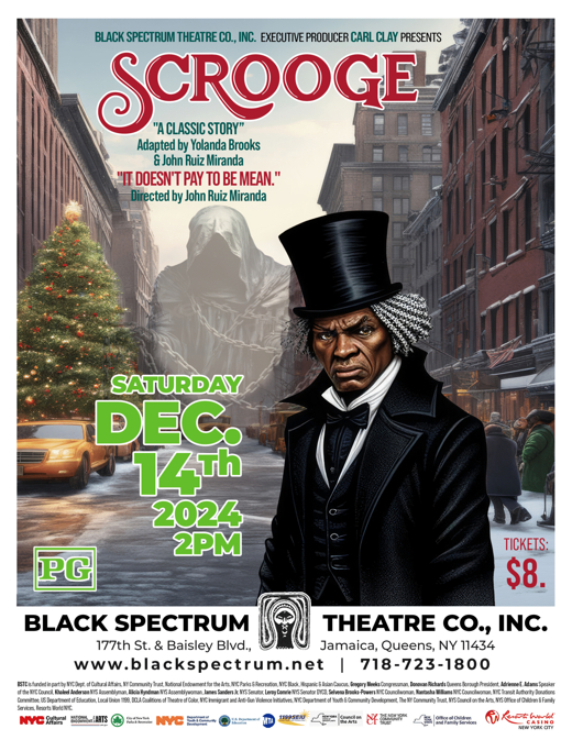 Scrooge show poster