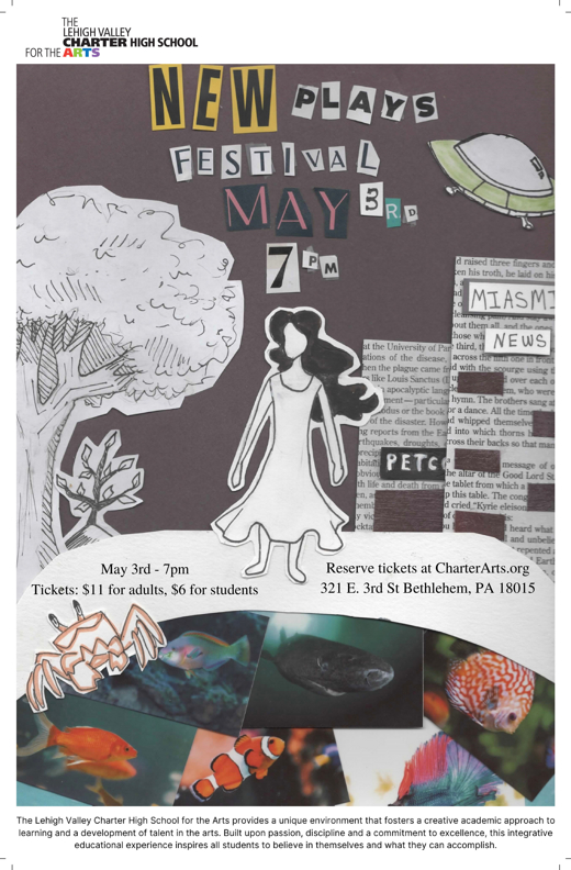 New Plays Festival at LV Charter High School for the Arts show poster