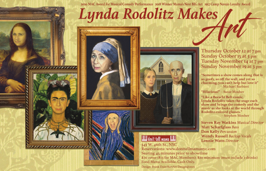 LYNDA RODOLITZ MAKES ART show poster