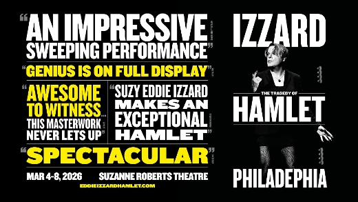 Eddie Izzard in the tragedy of HAMLET