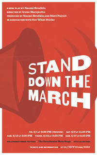 Stand Down the March show poster