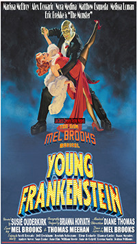 Mel Brooks YOUNG FRANKENSTEIN The Musical show poster